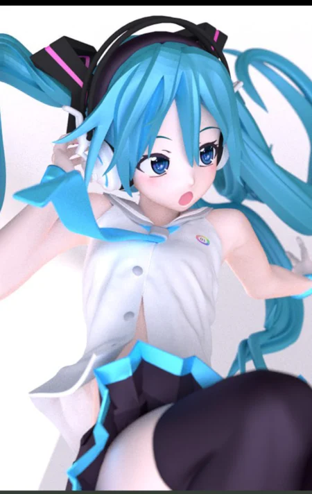 Hatsune Miku STL 3D Print Model