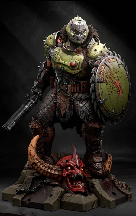 Doomguy STL 3D Print Model