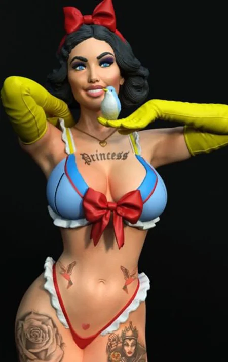 Snow White STL 3D Print Model