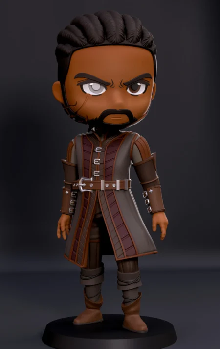Wyll Chibi STL 3D Print Model 
