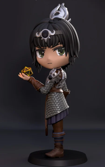Shadowheart Chibi STL 3D Print Model 