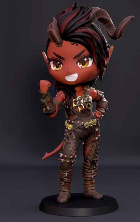 Karlach Chibi STL 3D Print Model