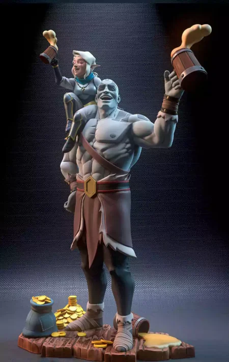 Grog and Pike STL 3D Print Model 
