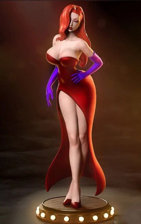 Jessica Rabbit STL 3D Print Model