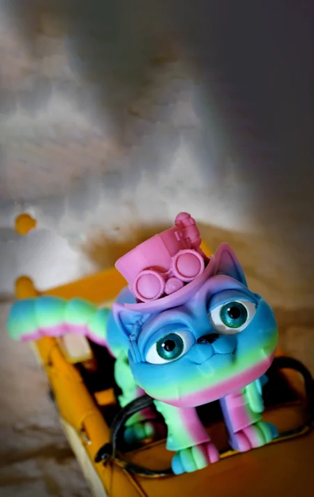 Steampunk Cat STL 3D Print Model