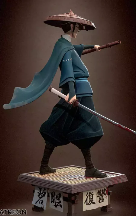 Mizu Blue STL 3D Model