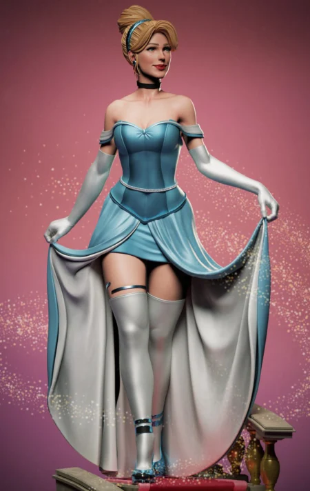 Cinderella STL 3D Print Model 