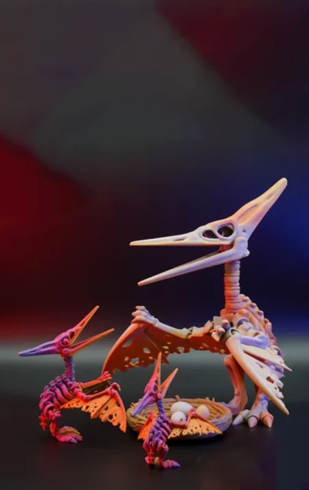 Skeleton Pteranodon STL 3D Print Model