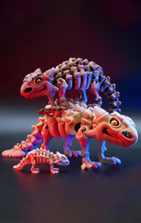 Skeleton Ankylosaurus STL 3D Print Model