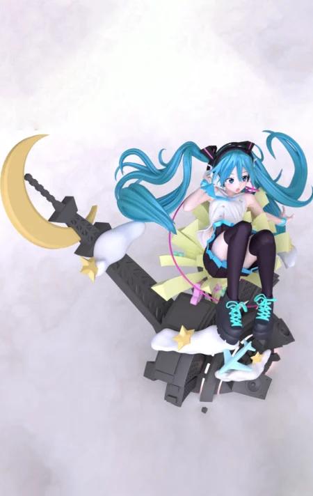 Hatsune Miku STL 3D Print Model