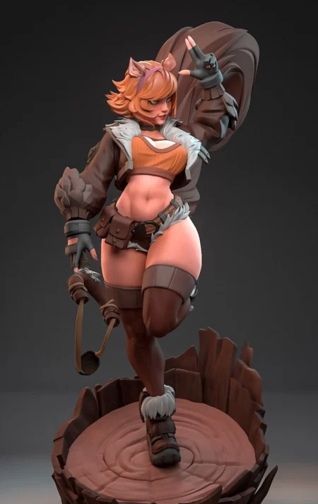 Squirrel Girl STL 3D Print Model