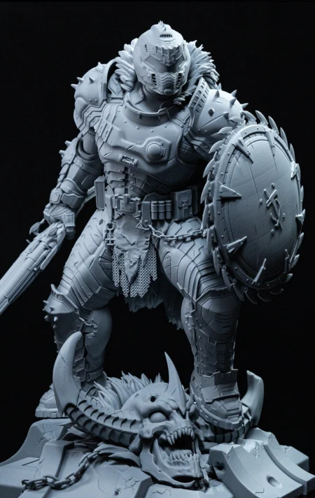 Doomguy STL 3D Print Model