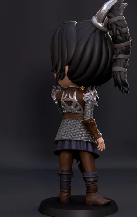 Shadowheart Chibi STL 3D Print Model 