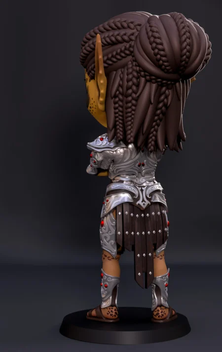 Lae'zel Chibi STL 3D Print Model 