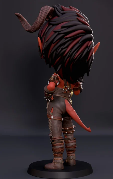 Karlach Chibi STL 3D Print Model