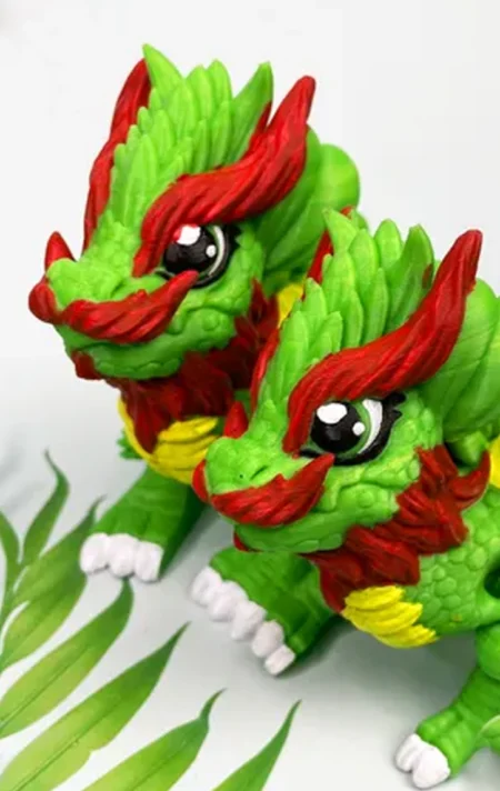 Clover Leaf Dragon STL 3D Print Model