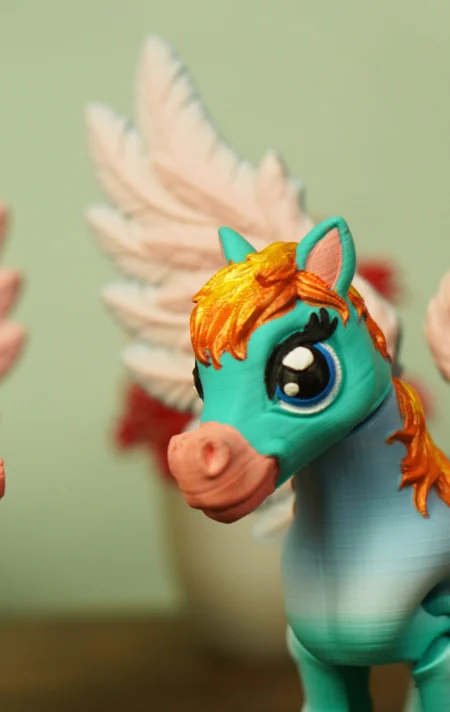 Flexi Unicorn STL 3D Print Model