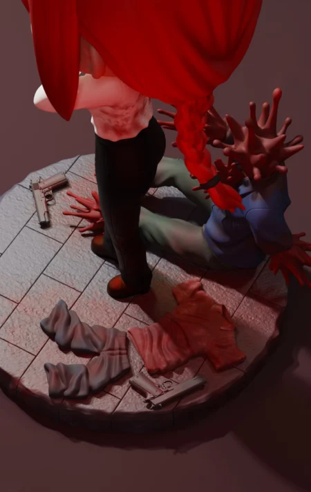 Makima Chibi STL 3D Print Model