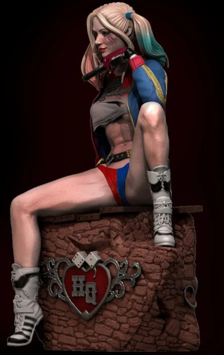 Harley Quinn STL 3D Print Model 