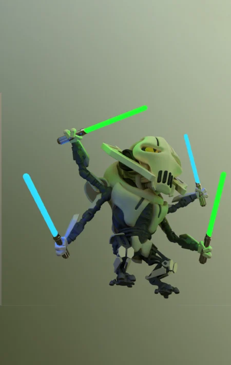 General Grievous Chibi STL 3D Print Model 