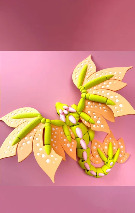 Blossom Flexi Dragon STL 3D Print Model