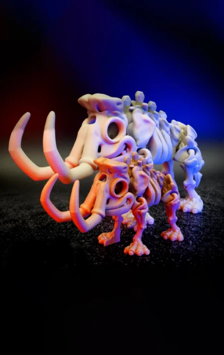Skeleton Mammoth STL 3D Print Model